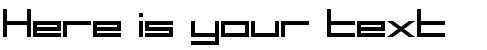 Your preview of SF Square Head font