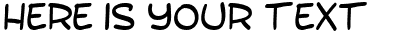 Your preview of SF Toontime font