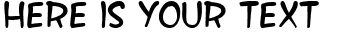 Your preview of SF Wonder Comic font