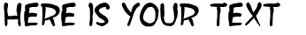 Your preview of SF Wonder Comic Blotch font