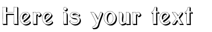 Your preview of Bolton Sans Embossed font