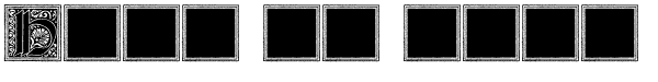 Your preview of Camelot Initials font