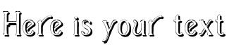Your preview of Casua Shadowed font