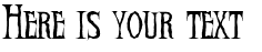 Your preview of Demon Night font