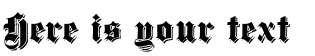 Your preview of Dampfplatz Shadow font