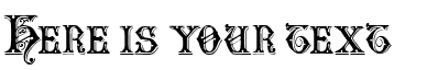 Your preview of Emporium Capitals font