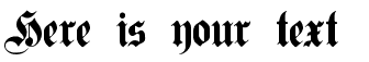 Your preview of Germanica Family font