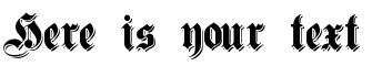Your preview of Germanica Family Shadowed font