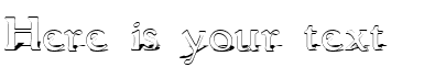 Your preview of Grantham Shadow font
