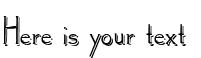 Your preview of Landsdowne Shadowed font
