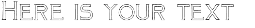 Your preview of Mosaic Outline font