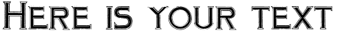 Your preview of Mosaic Inline font