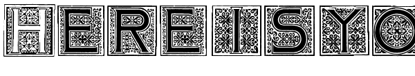 Your preview of Mosaic Initials font