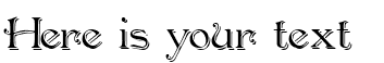 Your preview of Penshurst Shadow font