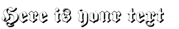 Your preview of Proclamate Embossed font
