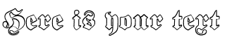 Your preview of Proclamate Outline font