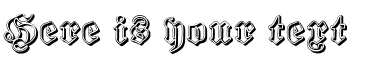 Your preview of Proclamate Ribbon font