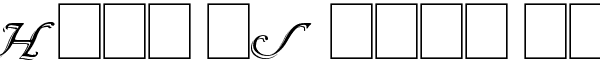 Your preview of Wrenn Initials Shadowed font