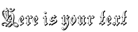 Your preview of Zenda Embossed font