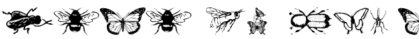 Your preview of WM Insects font