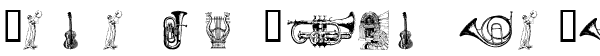 Your preview of WM Music 2 font