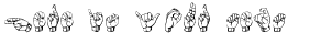 Your preview of Gallaudet font