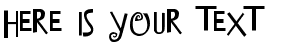 Your preview of Island of Misfit Toys font