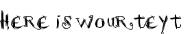 Your preview of Scretch font