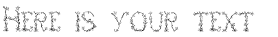 Your preview of Fleurs de Liane font