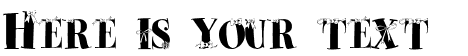 Your preview of Paquet Cadeaux font