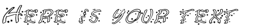 Your preview of Ruban Extravaganza font