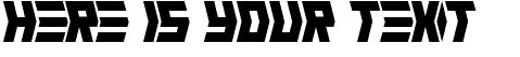 Your preview of Crank font