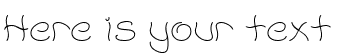 Your preview of Accent Wet Noodle font