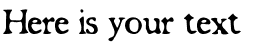 Your preview of Butterbrotpapier font