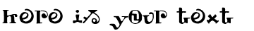 Your preview of Tschiroki font