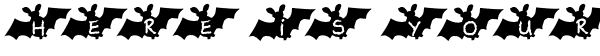 Your preview of Letterbat AH font