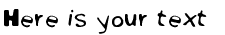 Your preview of Gibbard Erc 01 font
