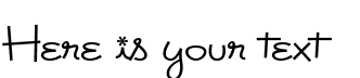 Your preview of Rickles font