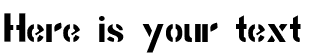 Your preview of Stencil Gothic BE font