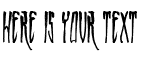 Your preview of WALLRIDER font