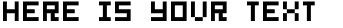 Your preview of BitMirror font