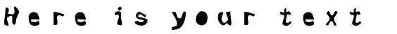 Your preview of Black ink font