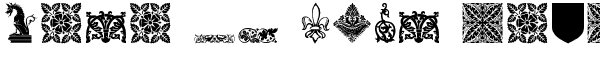 Your preview of Medieval Dingbats font