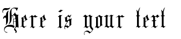 Your preview of English Gothic, 17th c. font