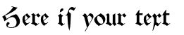 Your preview of Schwaben Alt font