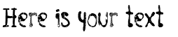 Your preview of Vtks Entulho font
