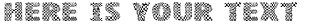 Your preview of VTKS Squares font