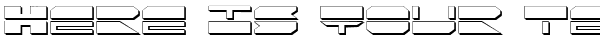 Your preview of QuickMark Shadow font