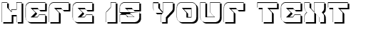 Your preview of Replicant Shadow font