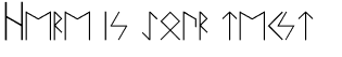 Your preview of Runen font